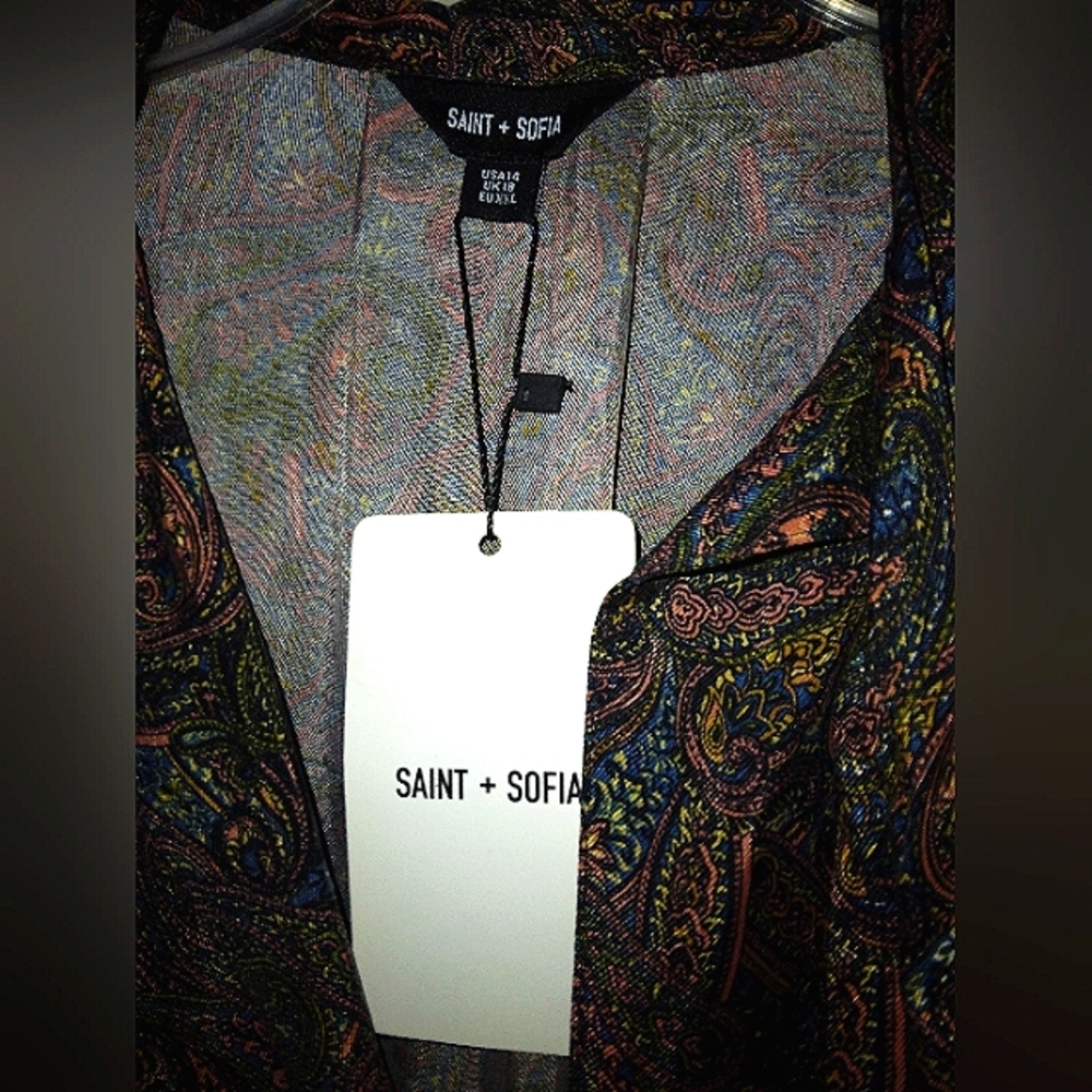 Saint & Sophia Paisley Maxi Dress